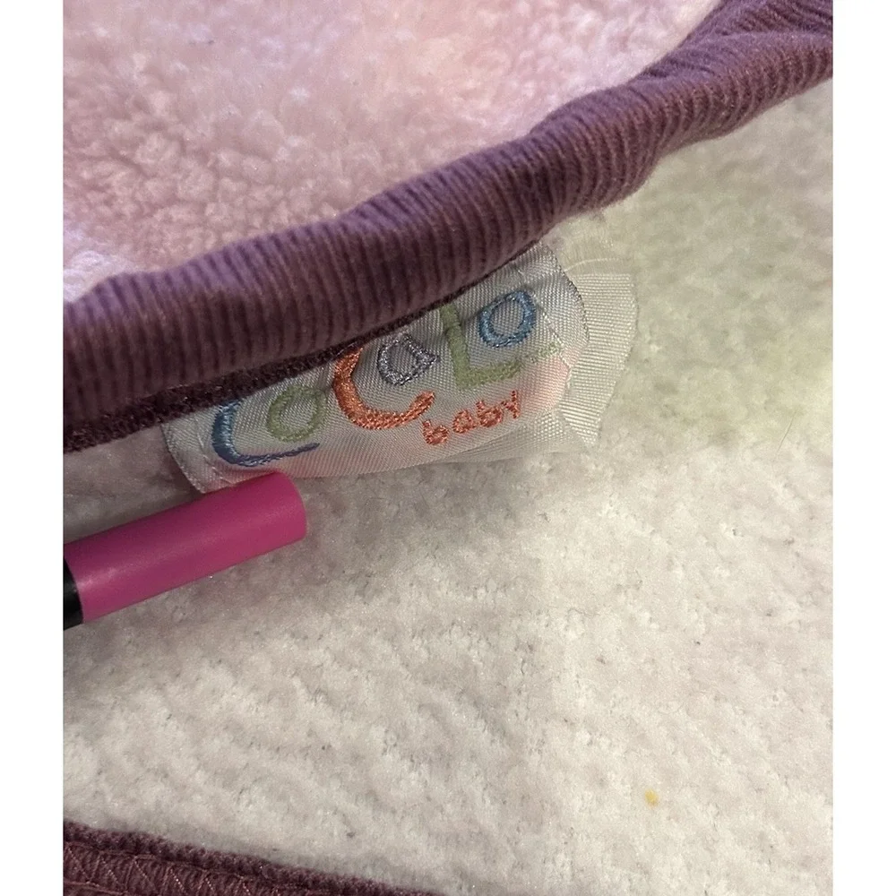 Y2K COCALO‎ Sugar plum Purple Butterfly Luxe Minky Plush Baby Crib Blanket
